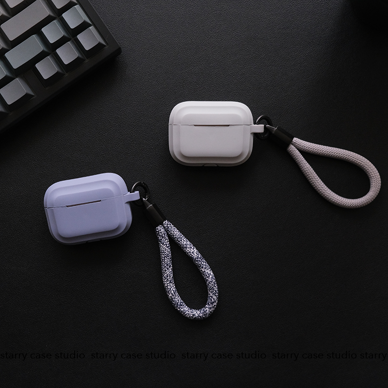 苹果简约纯色系硅胶耳机壳