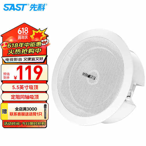 家庭影院S4-5同轴定压音响先科