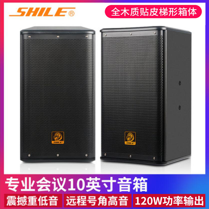 狮乐 BX-110专业音箱10寸会议室KTV舞台演出大功率家庭会议音响