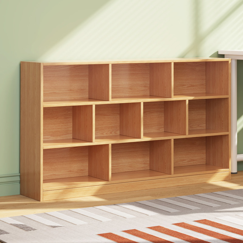 书架落地置物架家用书柜多层收纳柜子分层架客厅简易格子柜置物柜