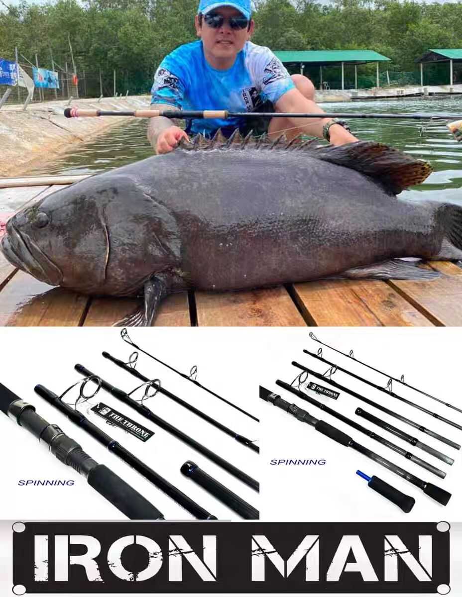铁人新款岸抛海水远投便携路亚竿