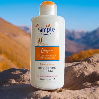 simple 清妍50防晒霜125ml防紫外线轻盈防护面清爽