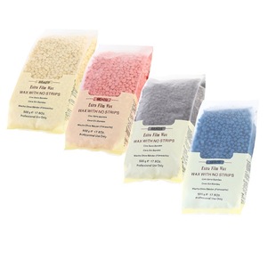500g袋装脱毛蜡豆免纸固体蜡疗粒热蜡多色hard wax beans厂家