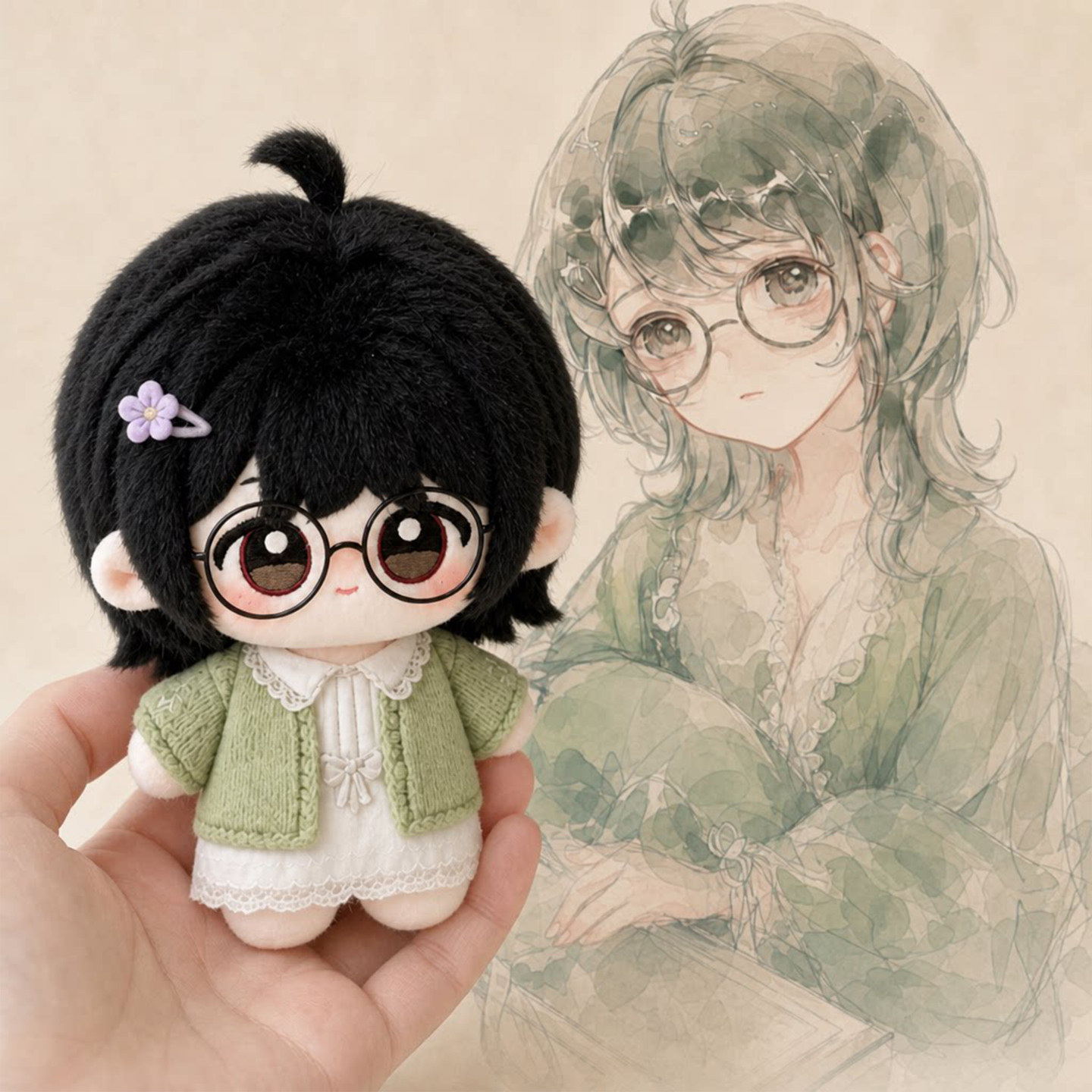纸嫁衣罗浮梦赵暮寻昙露凝10cm棉花娃娃衣服无属性玩偶套装换装
