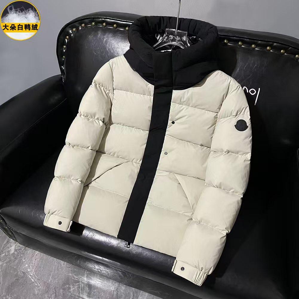 蒙口麦丝高档轻奢男女情侣款白鸭绒羽绒服东北抗寒保暖上衣白外套