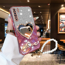 适用于OPPOA91手机壳全包镜头防摔女款保护套PCPM00硅胶超薄带镜子POOP高颜值闪粉镶钻opop时尚创意手挂绳a91