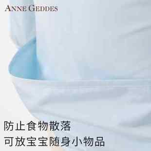 防脏罩衫 薄款 AnneGeddes罩衣男宝宝吃饭围兜防水反穿衣婴儿长袖