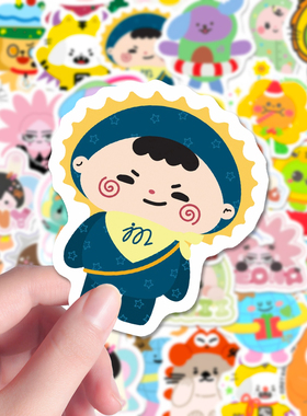158张GMM2贴画可爱卡通吉米海jimmysea娃娃彩绘涂鸦手账素材装饰