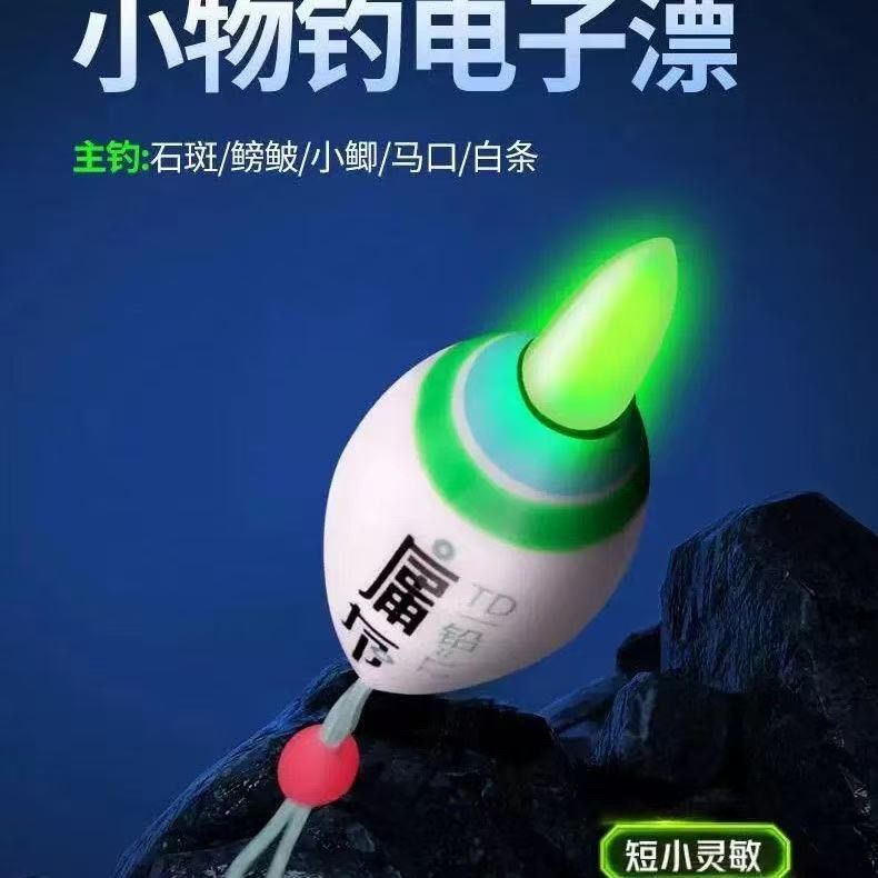 漂超亮醒目七星浅水夜光钓鱼日夜豆豆浮漂电子两用奶嘴溪流