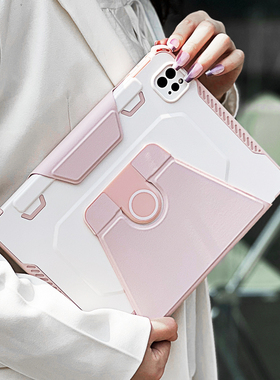 Roiskin适用ipadair5保护套带笔槽mini6高级感pro11寸第10代360旋转苹果平板12.9全包十8九7防摔弯ipad保护壳