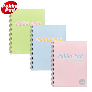 Pukka Pad Pastel系列A4/A5高颜值双线圈笔记本本子小学生简约易撕错题手账本薄脆单词本大学生商务办公专用