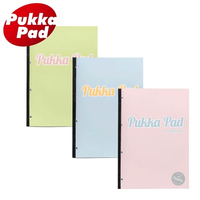 Pukka Pad Pastel系列A4加厚笔记本高颜值简约易撕错题手账本单词本大学生商务办公笔记本本子