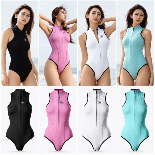 无袖湿衣女潜水服TRUDIVE睿潜