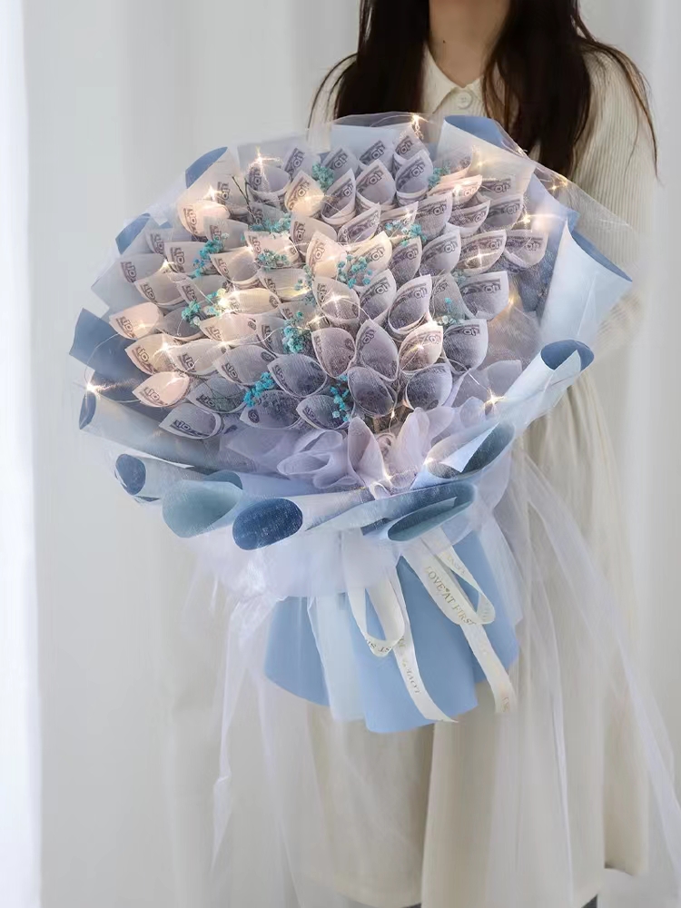 diy有钱花花束材料手工自制礼盒可放真钱的人民币花束送男友礼物