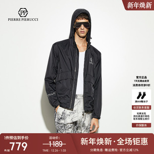 新款 季 简约百搭连帽茄克休闲运动夹克外套 24春季 PP意大利轻奢男装