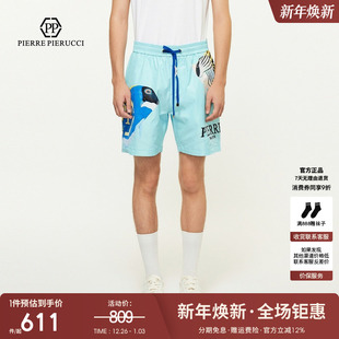 五分裤 PP意大利奢侈品男装 大图案字母logo休闲百搭短裤 新款 25夏季