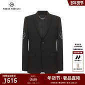 休闲平驳领西服商务正装 PP意大利男装 2023秋冬新款 单排扣单西外套