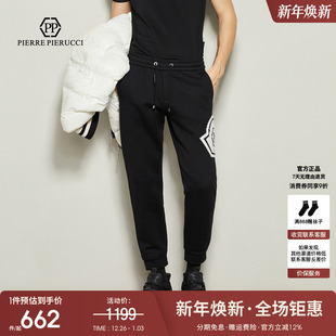 轻奢休闲裤 新款 抽绳束脚宽松裤 子显高显瘦裤 PP意大利男装 装 春季