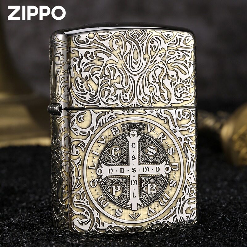 正版zippo打火机黄铜盔甲康斯坦丁恶灵挽歌神探煤油防风定制送礼