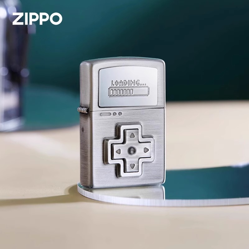 正版zippo打火机解压游戏机贴章按键正品煤油防风送礼男友收藏