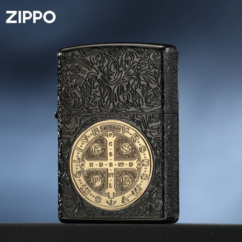 正版zippo打火机黑金雕刻康斯坦丁地狱神探煤油防风送礼高档定制