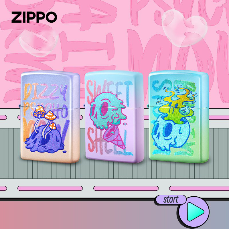 Zippo打火机正品甜蜜炮弹浪漫梦魂彩印系列之宝送男友情人节礼物
