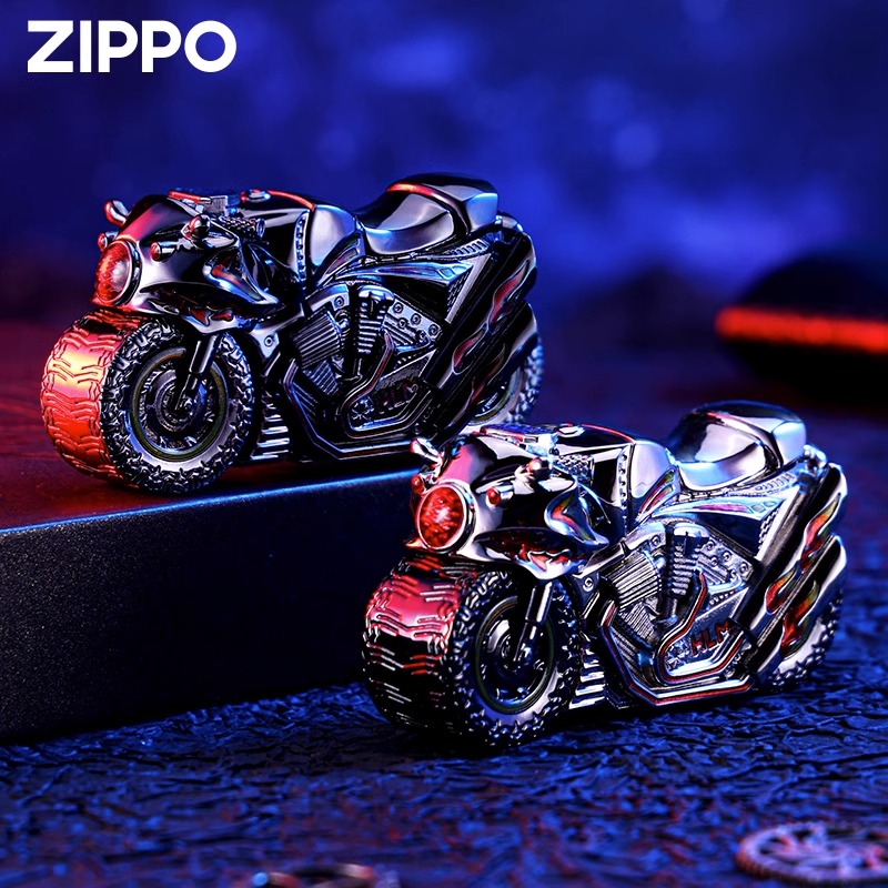 正版zippo打火机夜光重盔甲摩托车收藏限量正品煤油防风送礼男士