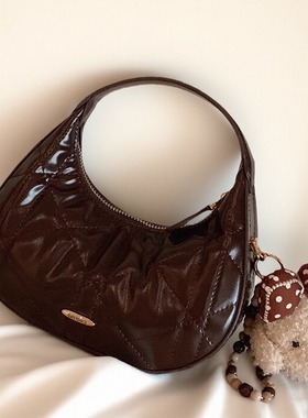 南风Chio2nd 戴妃晚宴饺子包包女迷你手提月牙包链条单肩斜挎小包