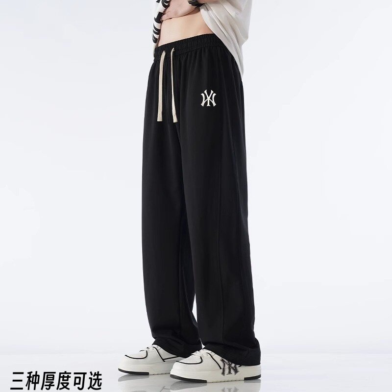 奥特莱斯夏季新款薄款棉质休闲裤子男春秋运动长裤加绒百搭直筒裤