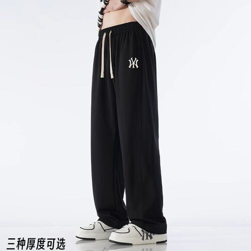 奥特莱斯夏季新款薄款棉质休闲裤子男春秋运动长裤加绒百搭直筒裤