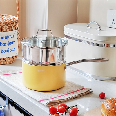 304不锈钢奶锅汤锅家用不粘锅