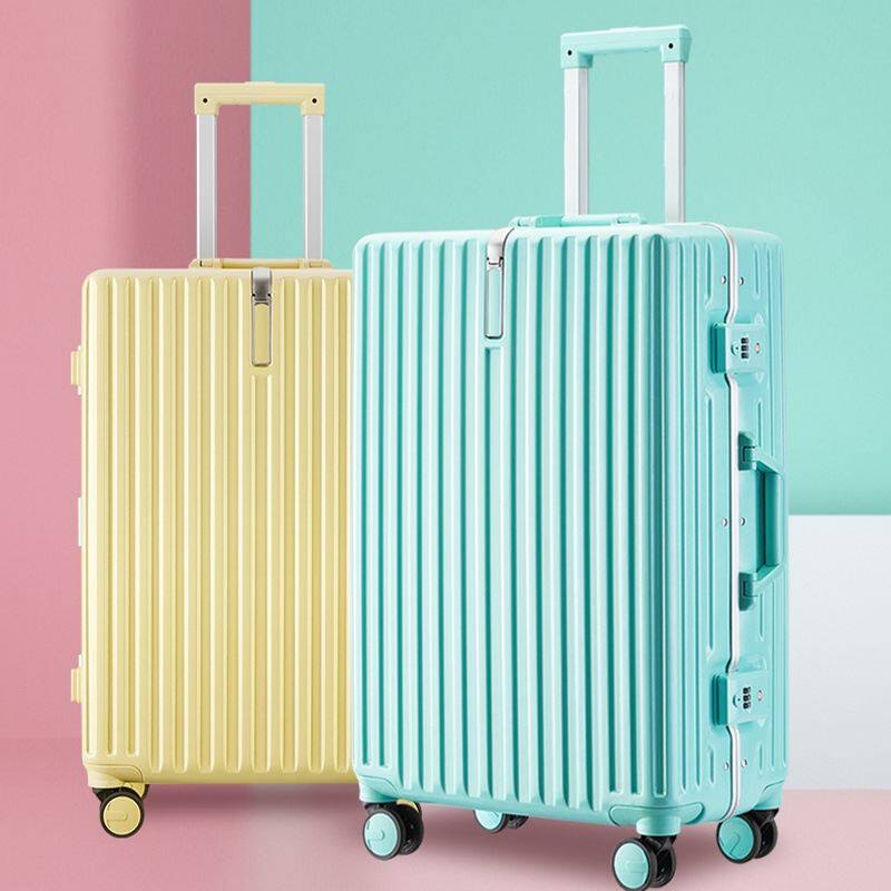铝框行李箱工厂定制学生拉杆箱24寸男女旅行箱20寸pc登机密码箱包
