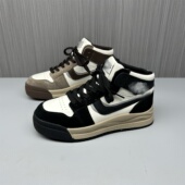 休闲鞋 3536码 百搭舒适圆头系带平底秋款 特价 断码 处理真皮高帮女鞋