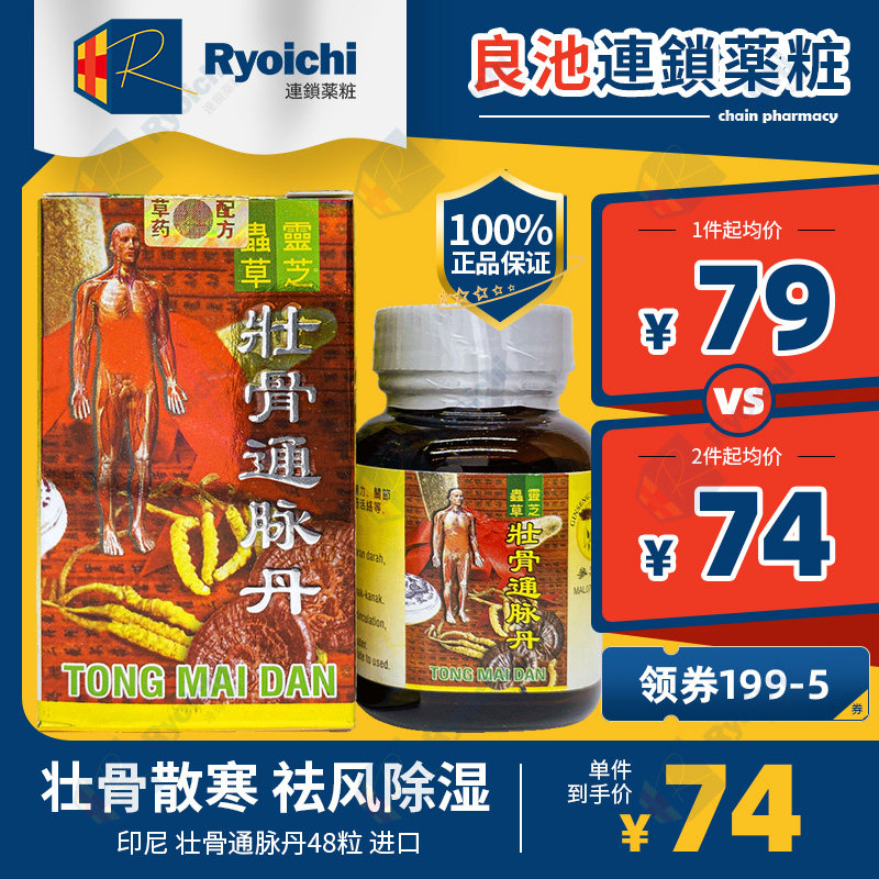 进口参叶牌壮骨通脉丹48粒手脚四肢麻木壮骨强筋风湿骨痛关节肿痛