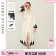DPLAYSWEET法式 睡袍舒适晨袍女士睡衣2026春 性感撞色蕾丝拼接长款