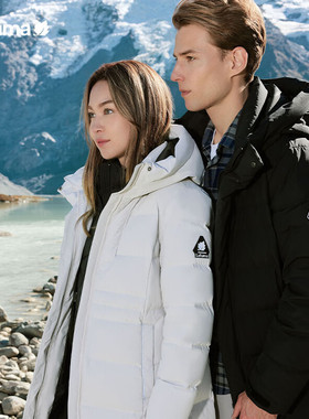 LAFUMA乐飞叶户外秋冬长款鹅绒羽绒服男防水防寒外套LMJU3DH10