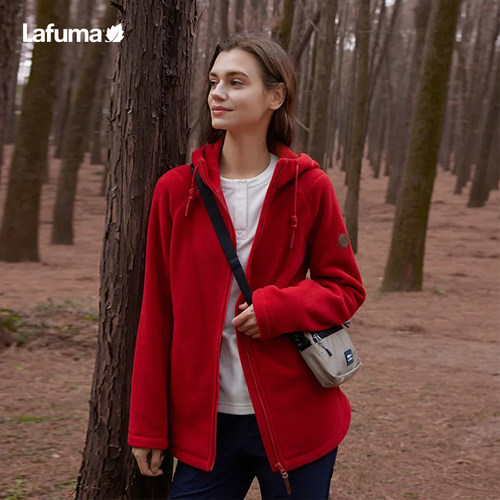 LAFUMA户外秋冬加厚保暖抓绒衣女士羊羔绒外套LFJA4CR64