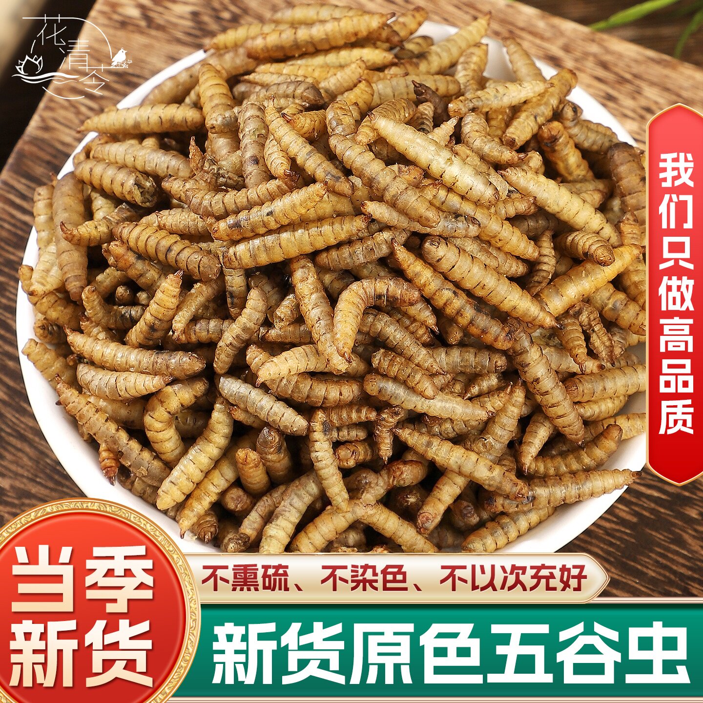 五谷虫中药材正品500克250克黄金无谷虫干蛆干蛆蝇水仙子新货无硫