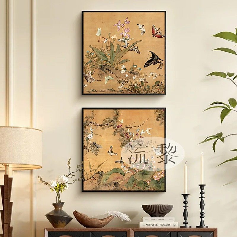 中古风宋氏美学花鸟DIY数字油画手工绘填色高颜值客厅沙发装饰画,家居饰品,DIY/数字油画,淘宝优惠券,粉丝福利购,淘宝优惠卷