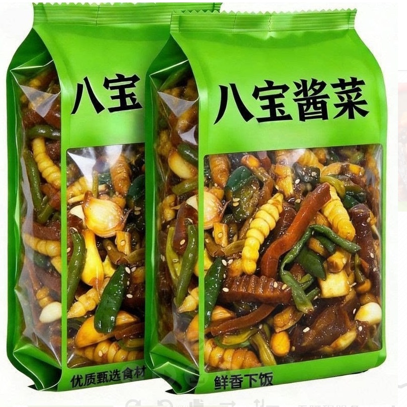 酱八宝什锦酱菜小咸菜下饭菜配粥脆爽腌制即食萝卜干咸菜黄瓜宝塔