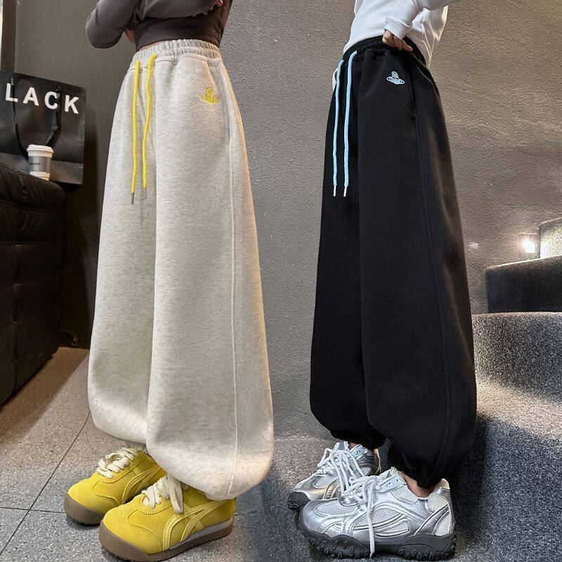 女童裤子春秋款2025新款中大童洋气运动休闲裤儿童时尚春季卫裤潮