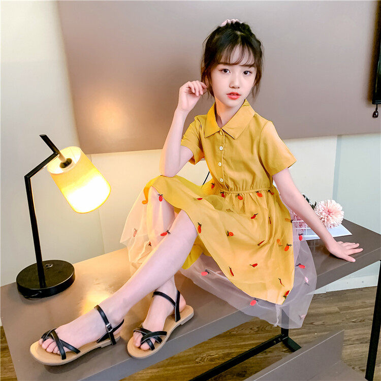 童连衣裙夏季2026新款洋气网红韩范夏天小孩宝宝儿童夏装裙子