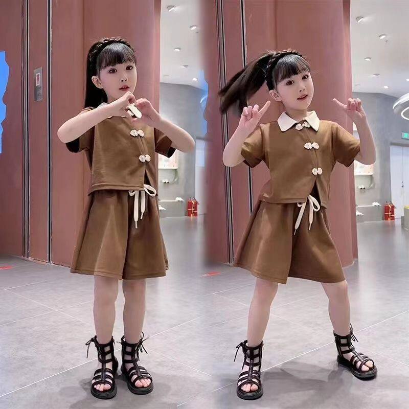 全棉质量套装夏季儿童装短裤两件套速干篮球服夏装中大童薄款衣服