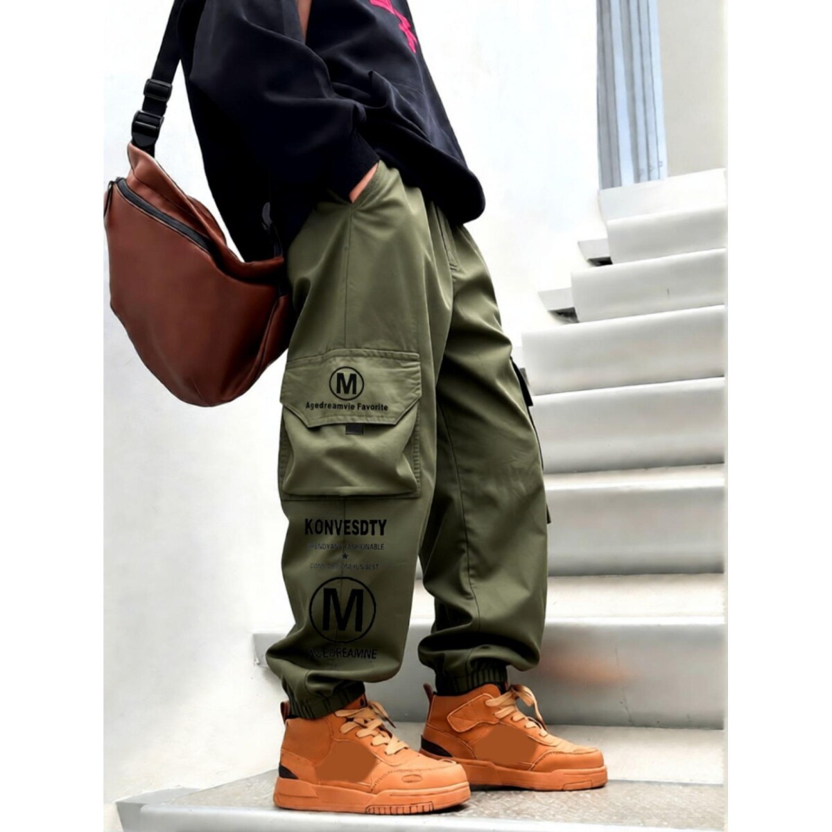 儿童装裤子男童工装裤春秋款2026新款中大童春装男孩春季休闲长裤