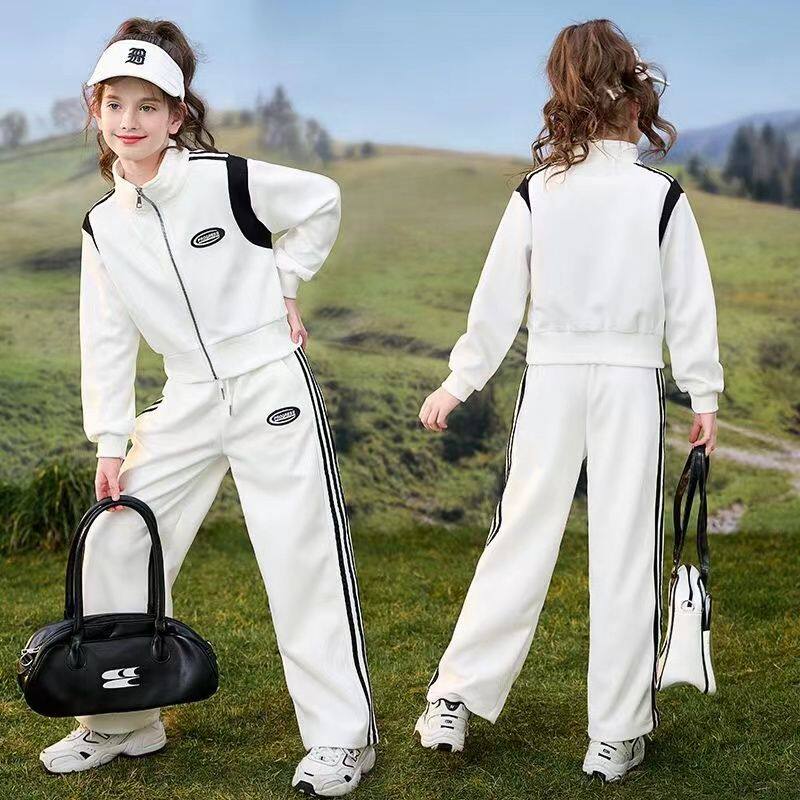 P40现货184新款女童春秋卫衣套装2025新款冬装时髦儿童装冬季洋气