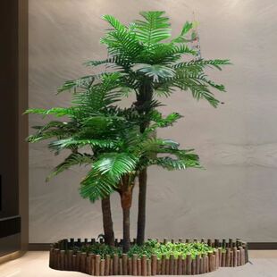 椰子树仿真树造景大型假椰树景观绿植超市酒店大堂落地装饰室内外