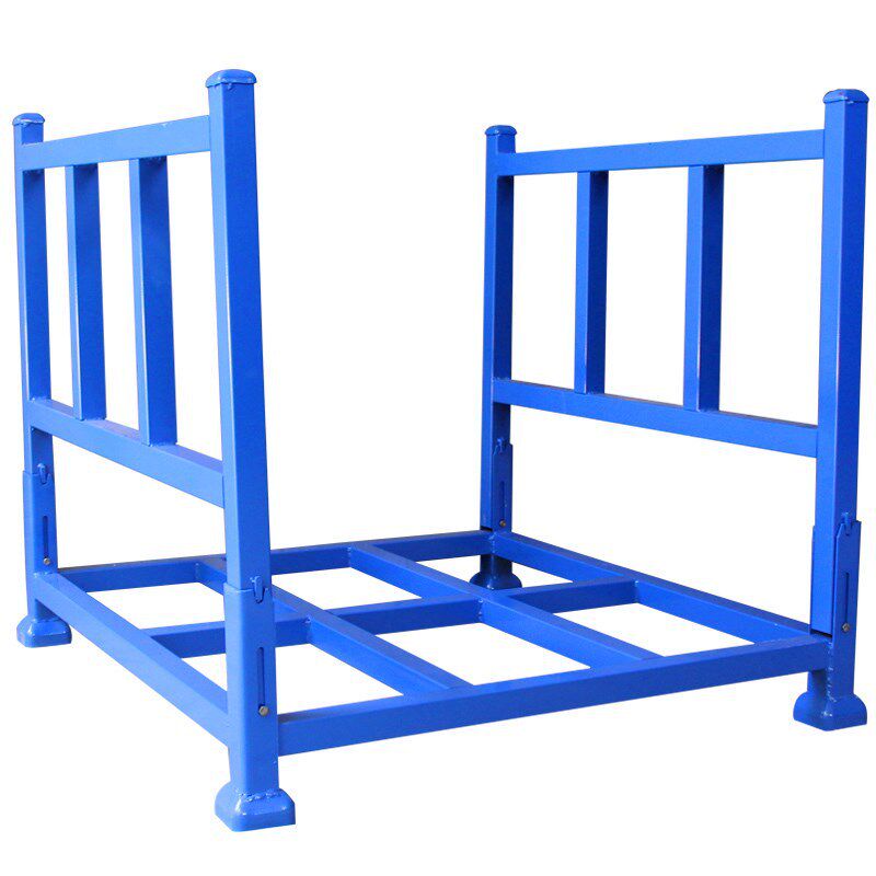 定制折叠钢制巧固架物料堆高架仓库托盘移动置物货架布料堆垛架