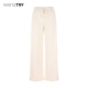 米白韩系简约休闲裤 wana 女 25冬季 新品 try羊毛磨毛显瘦厚款 直筒裤