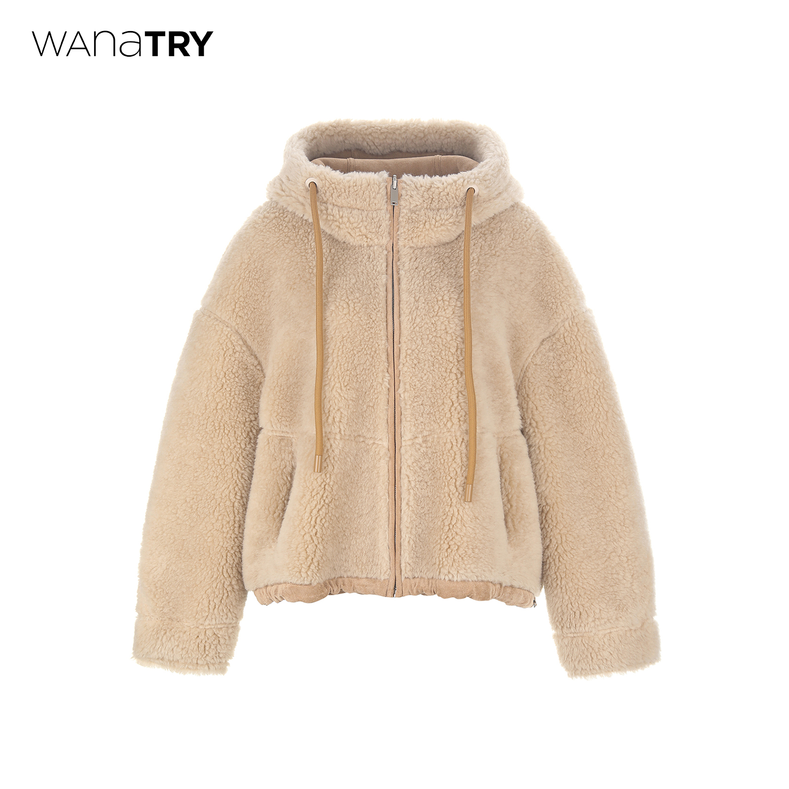 wanatry绵羊毛复合皮毛一体外套