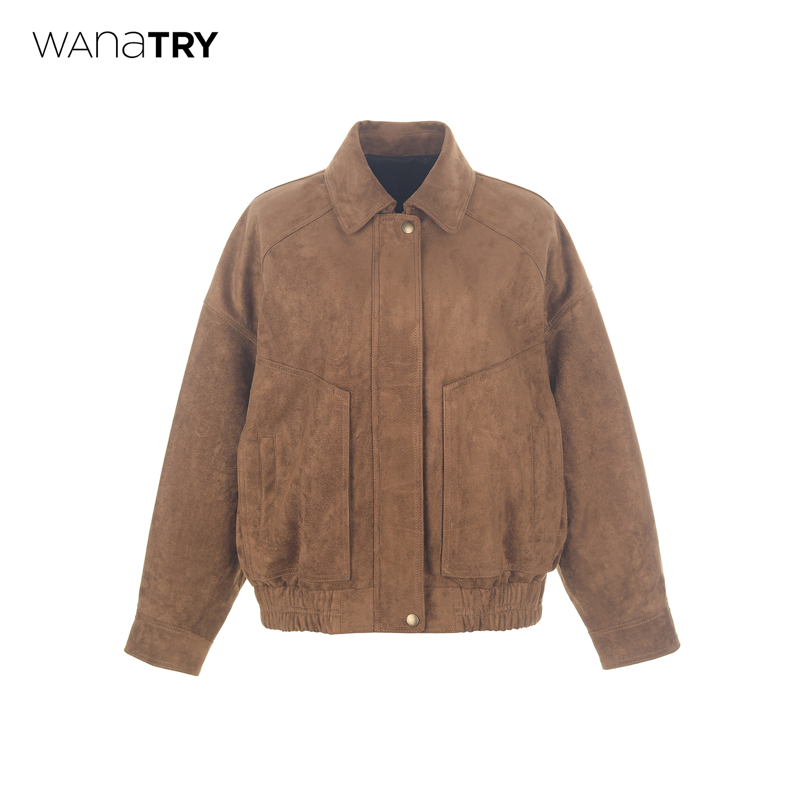 wanatry环保麂皮复古老钱感外套